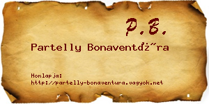 Partelly Bonaventúra névjegykártya